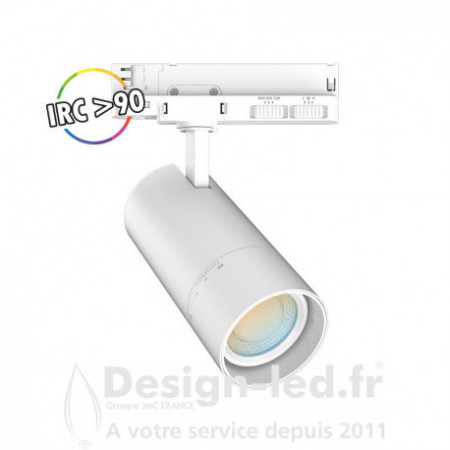 Spot LED sur Rail avec Adaptateur 3 allumages Blanc 10/15/20W CCT Angle ajustable, miidex 100393 Miidex Lighting 110,00 € Pr...