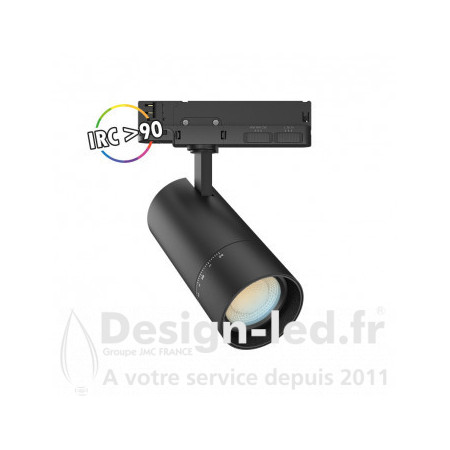 Spot LED sur Rail avec Adaptateur 3 allumages Noir 10/15/20W CCT Angle ajustable, miidex 100394 110,00 €