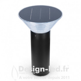 Potelet Solaire Conique LED SUNNY COUPOLE 4W 4000K Noir 380mm,