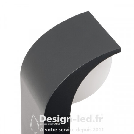 Borne lumineuse avec détecteur de mouvement Lampe d'extérieur avec prises  Lampadaire extérieur, fumée anthracite, télécommande