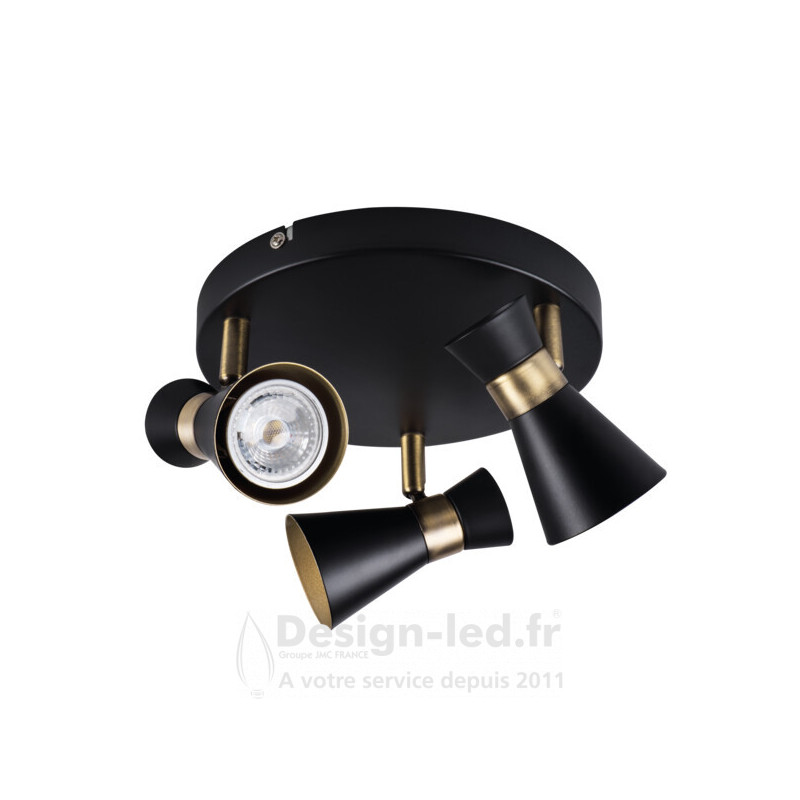 https://design-led.fr/ Luminaire mural et plafonnier MILENO noir / or 3xGU10 41,10 € 41,10 € 29112