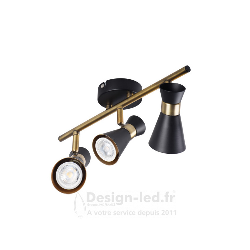 https://design-led.fr/ Luminaire mural et plafonnier MILENO noir / or 3xGU10 45,40 € 45,40 € 29116