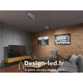https://design-led.fr/ Luminaire mural ou plafonnier LAURIN 3xGU10 Blanc 53,90 € 53,90 € 29124