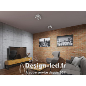 https://design-led.fr/ Luminaire mural ou plafonnier LAURIN 4xGU10 Blanc 67,20 € 67,20 € 29128