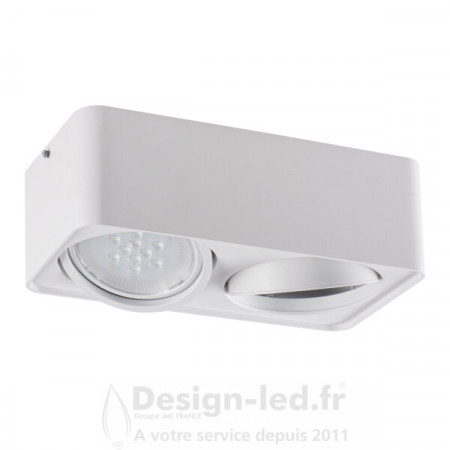 Plafonnier pour éclairage d'accentuation TUBEO-ES Blanc 2xES111, ka