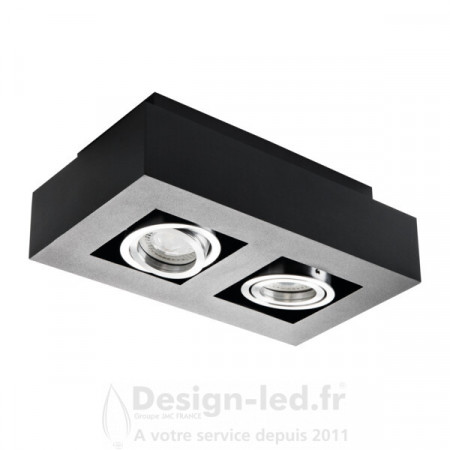 Plafonnier pour éclairage d’accentuation STOBI Noir 2xGU10, kanlux 26832 Kanlux 70,70 € Support plafond GU10 - GU5.3 - G4