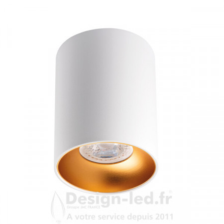 Plafonnier pour éclairage d’accentuation RITI blanc & or 1xGU10, kanlux 27570 Kanlux 23,50 € Support plafond GU10 - GU5.3 - G4