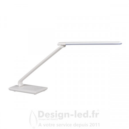Lampe de bureau LED PREDA 7.3W CTT dimmable port USB blanc , kanlux
