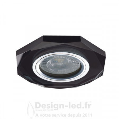 Support plafond MORTA-OCT Ø98 mm verre noir, kanlux 26715 Kanlux 4,10 € Support plafond GU10 - GU5.3 - G4