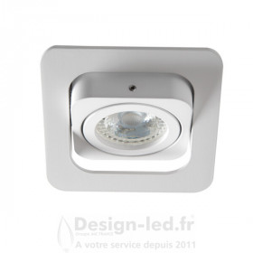 Support plafond ALREN-R orientable carré 99x99 mm blanc