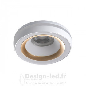 Support plafond ELICEO Ø96 mm blanc - or