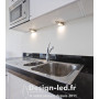 Luminaire pour meuble ZEPO chrome mat, kanlux24, 4381 Kanlux 8,90 € Point lumineux LED cuisine, salle de bain, escalier