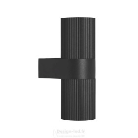 Kyklop Ripple Applique Murale 2 X GU10 Noir IP54, nordlux 2318051003