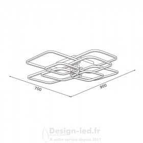 https://design-led.fr/ Lampe de Plafond Led Fare 80w CCT blanc dimmable par télécommande 264,60 € 158,79 € -39.99%