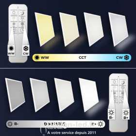 https://design-led.fr/ Panneau Led cct dimmable avec télécommande 595 x 595 40W 70,80 € 70,80 €