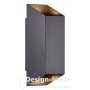 Nico Square 22 Applique murale Noir 2 X GU10 IP54, nordlux 2218221003 45,90 €