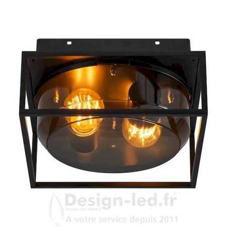 Griffin Plafonnier Smoked Noir 2xE27 IP44, nordlux 2218126047 Nordlux 82,70 € Appliques led d'extérieurs