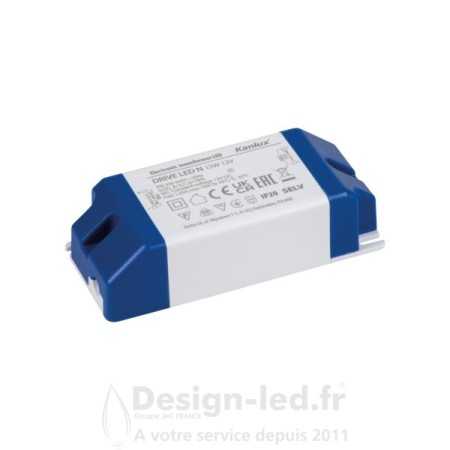 Alimentation CV DRIVE LED 12VDC 15W 1.25A, kanlux 23861 8,70 €