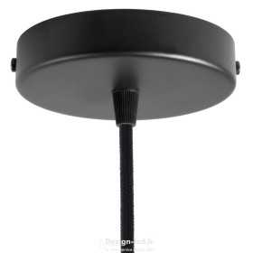 Kit rosace métallique cylindrique à 1 trous Ø 120 noir