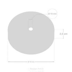 https://design-led.fr/ Kit rosace métallique cylindrique à 1 trous Ø 120 BLANC 6,80 € 6,80 € KRM57FCVBO