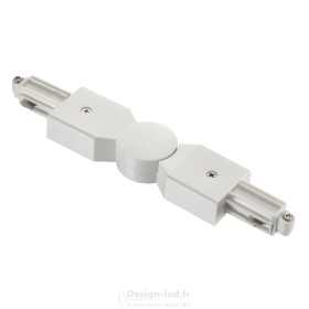 Link Connector Turnable Luminaire Sur Rail mono Blanc