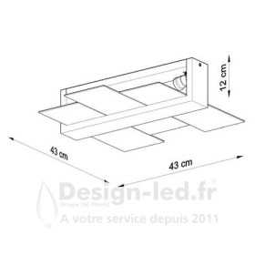 https://design-led.fr/ Plafonnier FENIKS 2 blanc 2XE27 76,80 € 76,80 € SL.0078