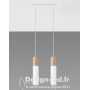 Lampe pendante PABLO 2 blanc 2xGU10, sollux SL.0629 SOLLUX 106,50 € Luminaire suspendu