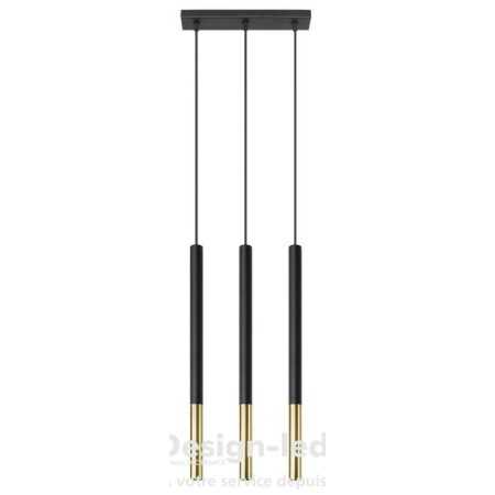 Lampe suspendue MOZAICA 3L noir/doré 3xG9, sollux SL.0892 117,20 €