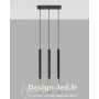 Lampe suspendue MOZAICA 3L noir/doré 3xG9, sollux SL.0892 117,20 €