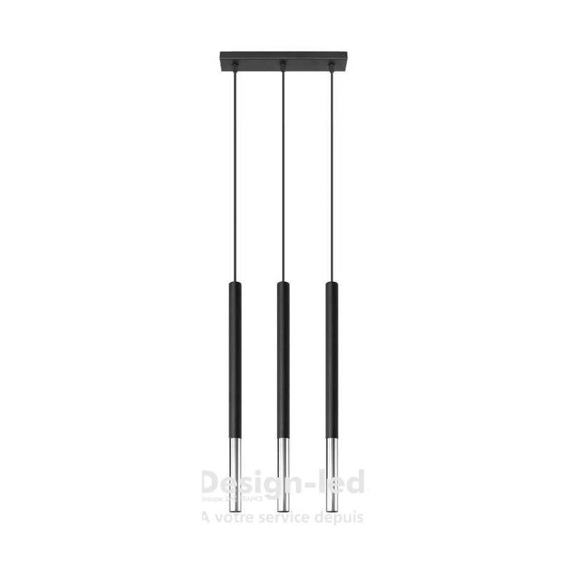 https://design-led.fr/ Lampe suspendue MOZAICA 3L noir/chrome 3xG9 97,70 € 97,70 € SL.0886