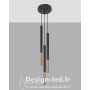 Lampe suspendue MOZAICA 3P noir/cuivre 3xG9, sollux SL.0890 117,20 €