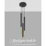 Lampe suspendue MOZAICA 3P noir/doré 3xG9, sollux SL.0893 117,20 €