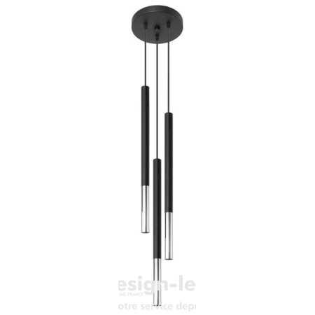 Lampe suspendue MOZAICA 3P noir/chrome 3xG9, sollux SL.0887 117,20 €