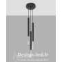 Lampe suspendue MOZAICA 3P noir/chrome 3xG9, sollux SL.0887 117,20 €