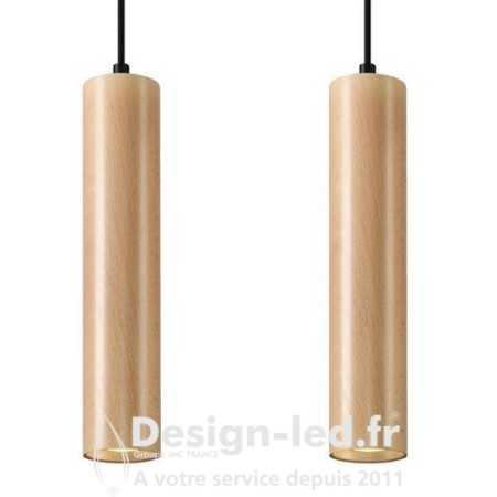 Lampe suspendue LINO 2 bois 2xGU10, sollux SL.0637 SOLLUX 102,30 € Luminaire plafonnier