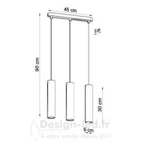 https://design-led.fr/ Lampe suspendue LINO 3 bois 3xGU10 126,00 € 126,00 € SL.0638