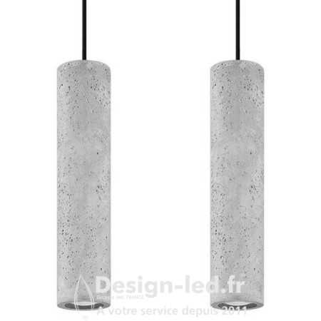 Lampe suspendue LUVO 2L béton 2xGU10, sollux SL.0654 SOLLUX 103,70 € Luminaire plafonnier