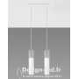 Lampe pendante BORGIO 2L béton blanc 2xGU10, sollux SL.0648 SOLLUX 113,40 € Luminaire suspendu