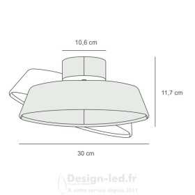 https://design-led.fr/ Kaito Plafonnier Blanc 13W 3000k dimmable 149,00 € 149,00 € 2320536001