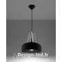 Lampe pendante CASCO noir/blanc E27, sollux SL.0389 SOLLUX 88,60 € Luminaire suspendu