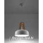 Lampe pendante CASCO blanc/bois naturel E27, sollux SL.0388 88,60 €