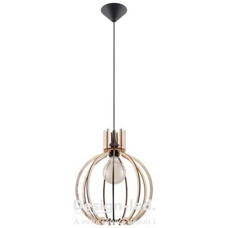 Lampe pendante ARANCIA en bois naturel E27, sollux SL.0391 SOLLUX 40,40 € Luminaire suspendu