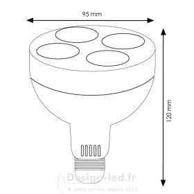 https://design-led.fr/ Ampoule E27 led PAR30 25w 3000k 41,00 € 41,00 € LM7153