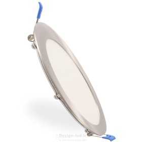 Dalle LED Ronde Extra-Plate 12W Nickel CCT Ø 170 mm