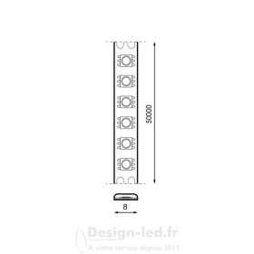 https://design-led.fr/ Ruban LED 4000K 14W/M 5m 120 LED/m 24V 70W IP20 sécable tous les 8mm 22,10 € 22,10 € LM2462