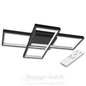 Galaxis Orion lustre LED 56x37x8 cm 72W noir Ctt dimmable par télécommande