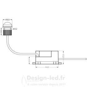 https://design-led.fr/ Capteur de mouvement PIR avec câble, LVT 4987 11,90 € 11,90 €