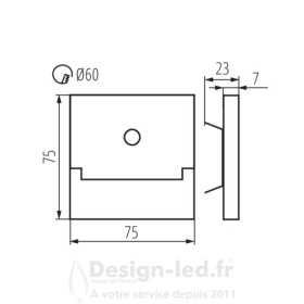 https://design-led.fr/ Luminaire LED pour marches escalier APUS détecteur 0.8W 3000K noir 23,10 € 23,10 € 29857