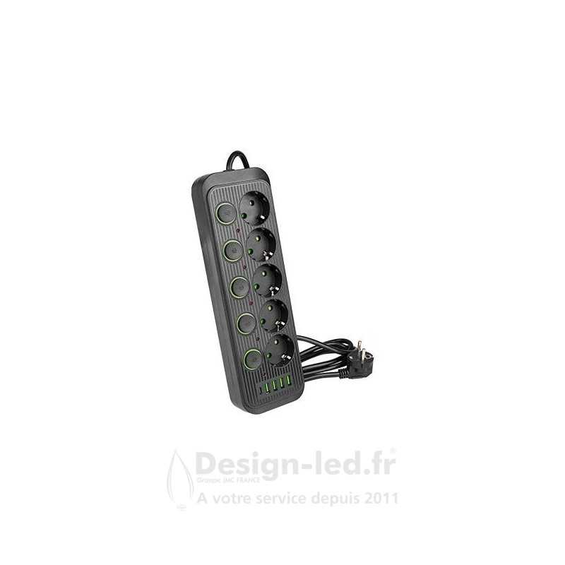 https://design-led.fr/ Rallonge Modi noire 5x230V + 5 x interrupteurs USB, LVT 6589 25,50 € 25,50 € 6589