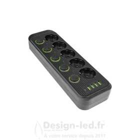 https://design-led.fr/ Rallonge Modi noire 5x230V + 5 x interrupteurs USB, LVT 6589 25,50 € 25,50 € 6589